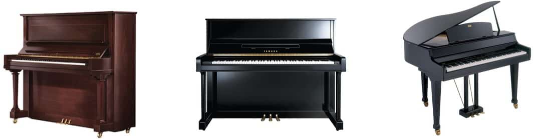 Пианино, рояль и фортепиано